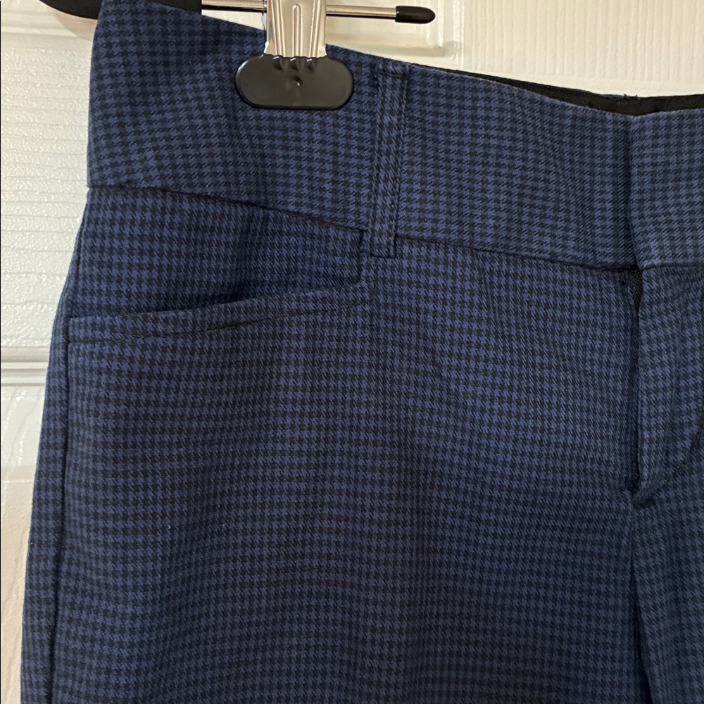 Banana Republic Pants, Jackson Fit; Dark Purple & Black Houndstooth; Size: 0